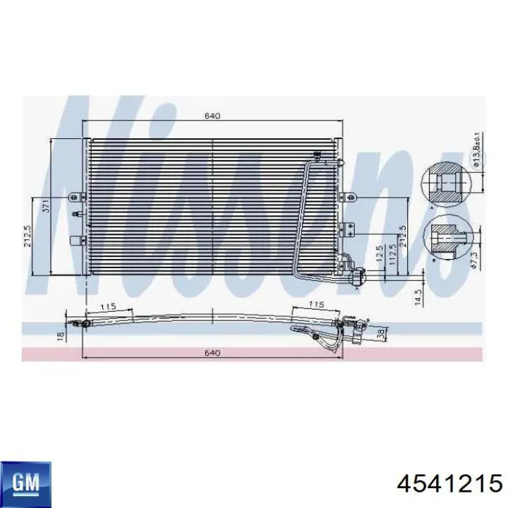 Конденсатор кондиционера General Motors 4541215 цена, от 88.62 USD