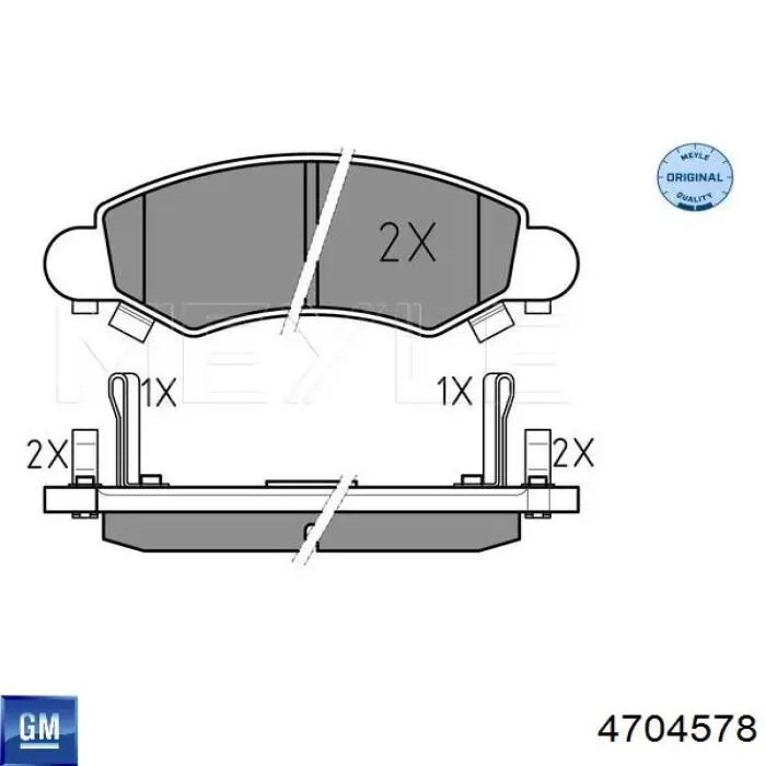 Колодки General Motors 4704578 цена, от 26.16 USD