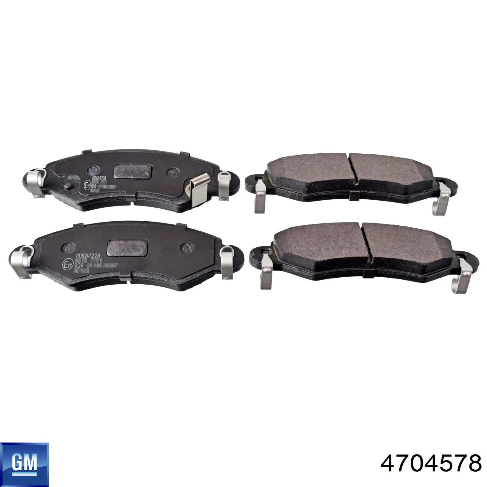 4704578 General Motors Колодки передние