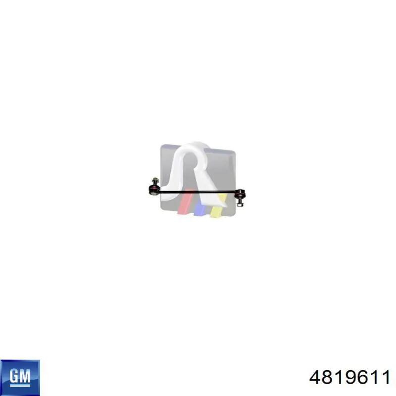 Стойка переднего стабилизатора левая 4819611 General Motors