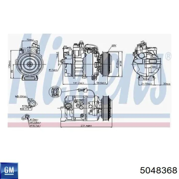 Компрессор системы кондиционирования Airstal 100167 цена, от 172.40 USD