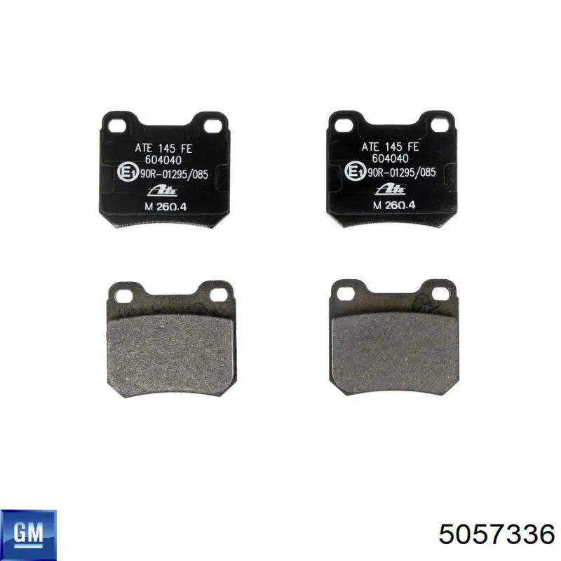 Задние тормозные колодки 5057336 General Motors