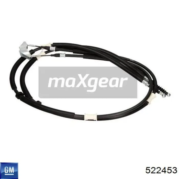 522453 General Motors Трос ручного тормоза задний правый/левый