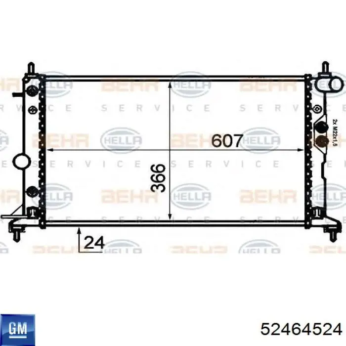 Радиатор 52464524 General Motors