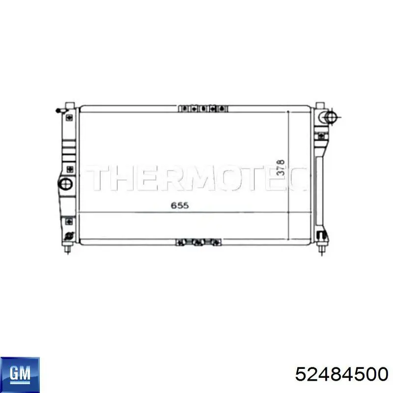 Купить 52484500 General Motors Радиатор водяной