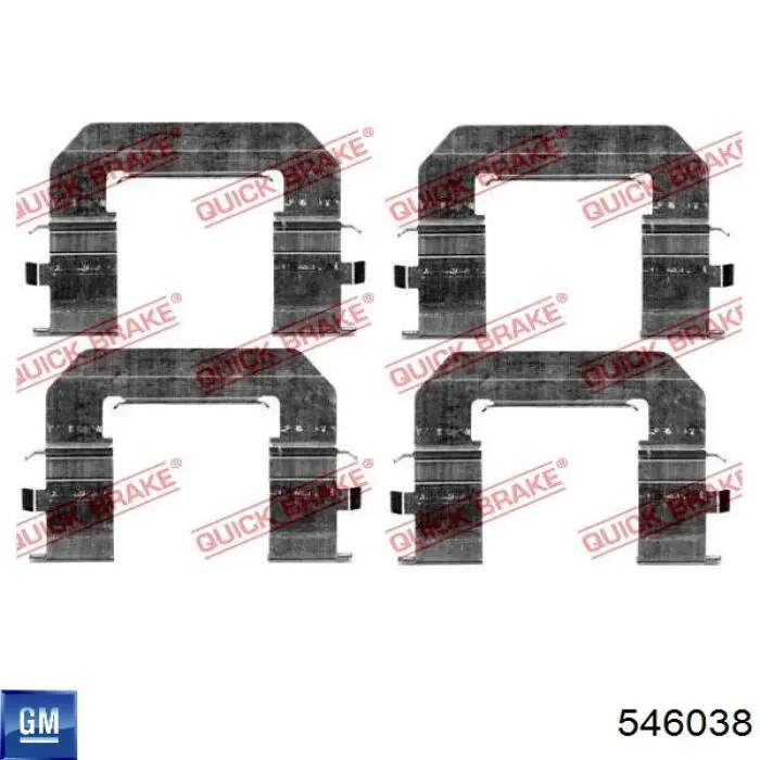 546038 General Motors Скоба суппорта переднего