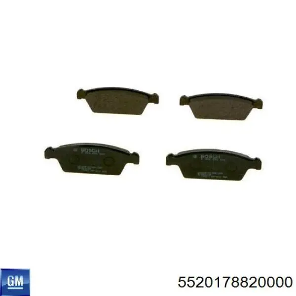 Передние тормозные колодки 5520178820000 General Motors