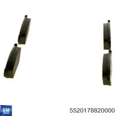 Колодки General Motors 5520178820000 цена, от 39.71 USD