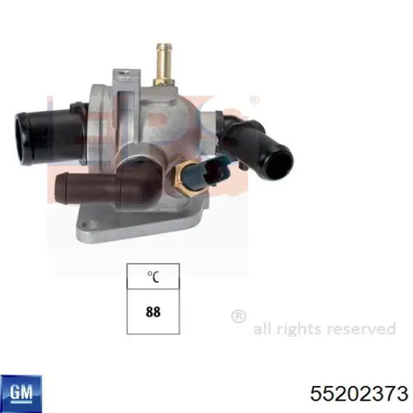55202373 General Motors Авто термостат
