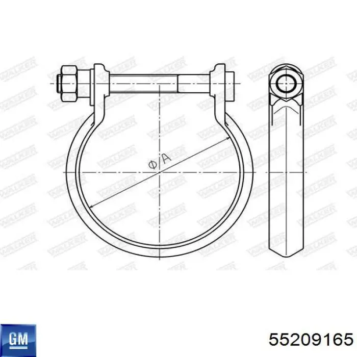 Хомут крепления глушителя передний Fast FT84572 цена, от 4.29 USD