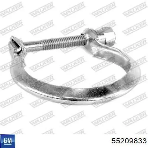 Хомут глушителя передний 8200157364 Renault (RVI)
