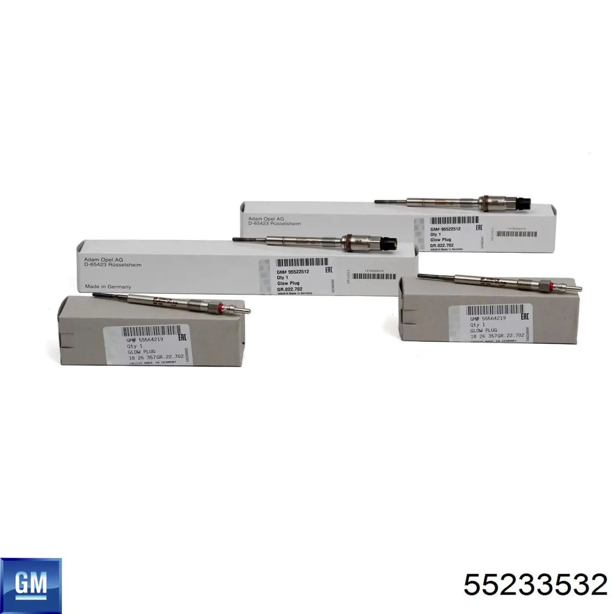 55233532 General Motors Свечи накаливания
