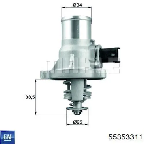 Купить 55353311 General Motors Корпус термостата