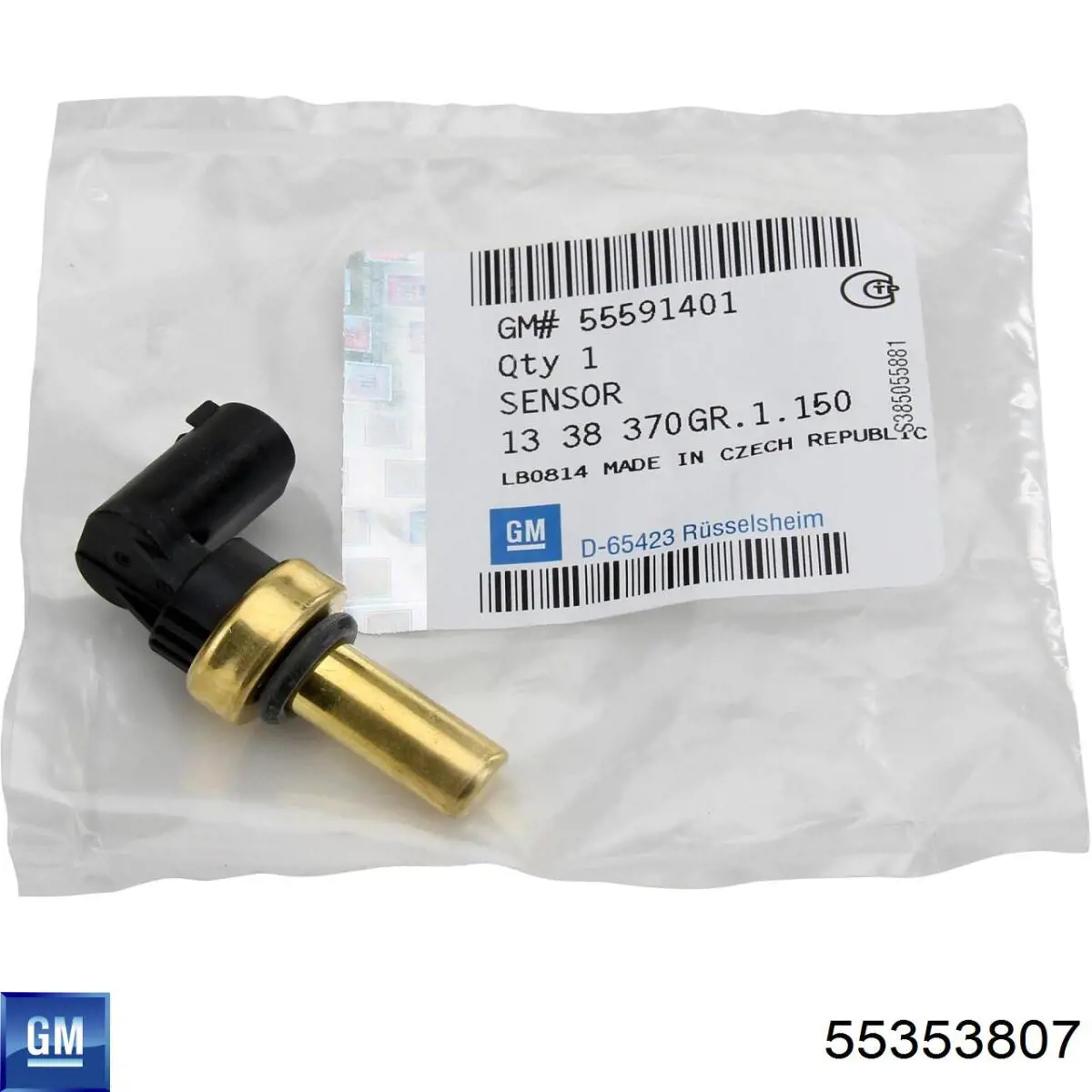 Датчик температуры охлаждающей жидкости 55353807 General Motors