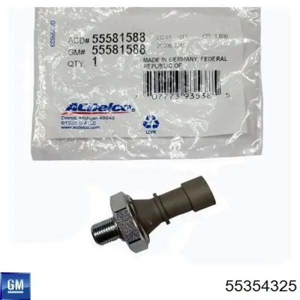 Датчик давления масла 55354325 General Motors