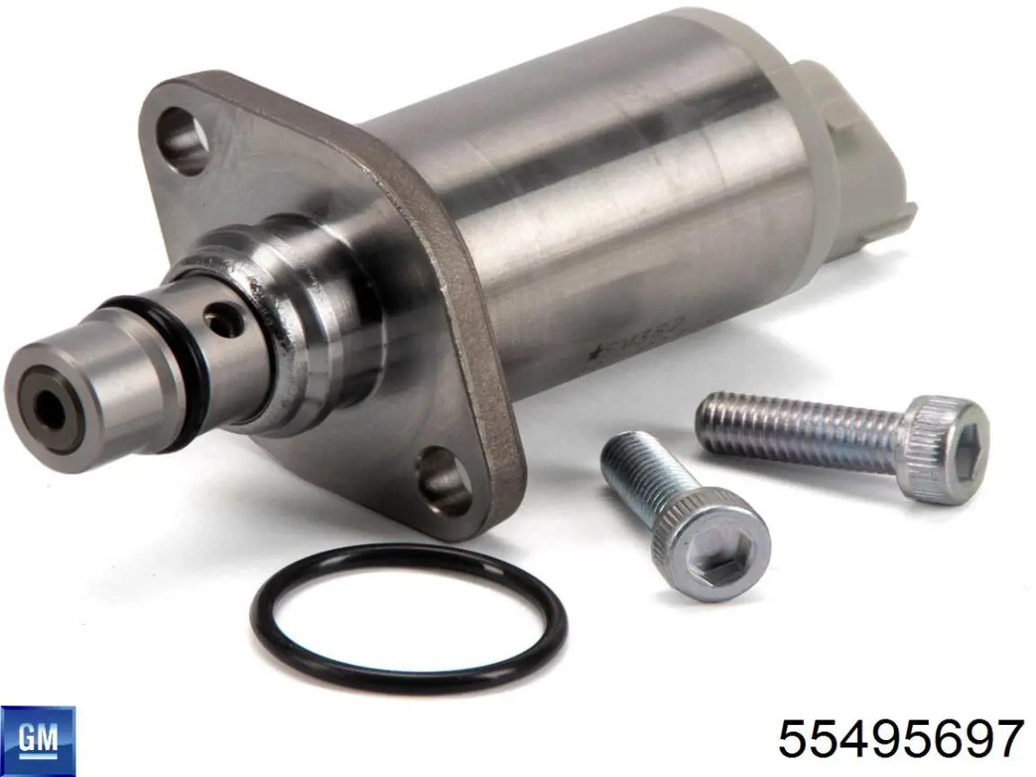 55582725 Peugeot/Citroen válvula de regulação de pressão (válvula de redução da bomba de combustível de pressão alta Common-Rail-System)