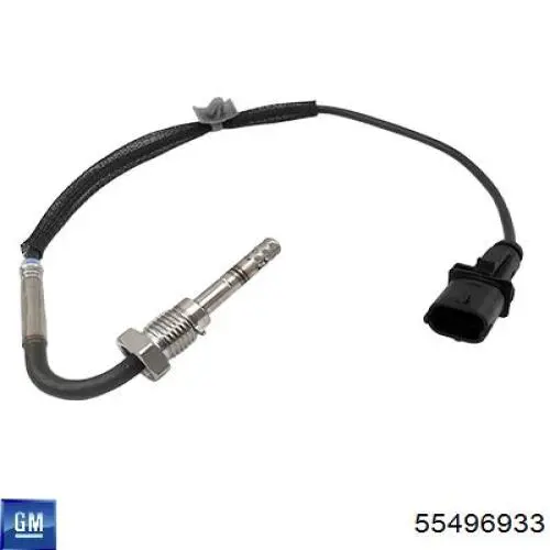 1247634 Opel sensor de temperatura dos gases de escape (ge, depois de filtro de partículas diesel)