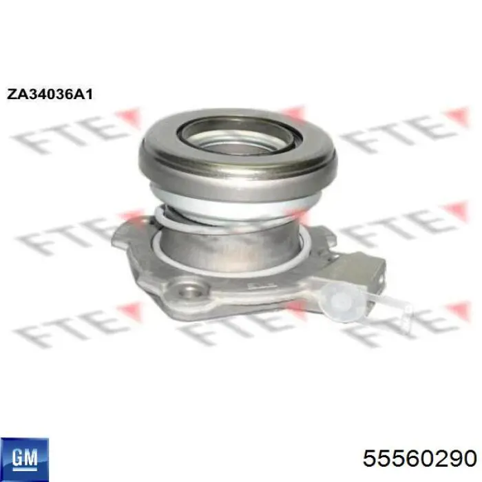 Рабочий цилиндр сцепления в сборе 55560290 General Motors
