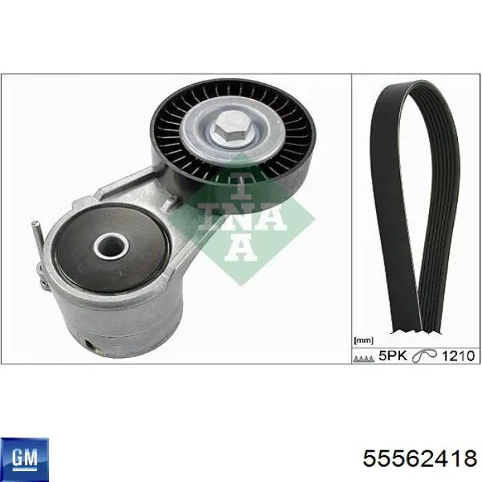 Клиновый ремень General Motors 55562418 цена, от 7.06 USD