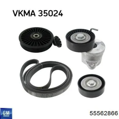 Клиновый ремень General Motors 55562866 цена, от 11.79 USD