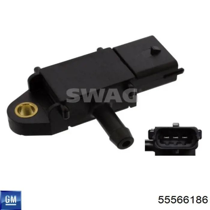 Sensor De Presion De Escape 55566186 General Motors