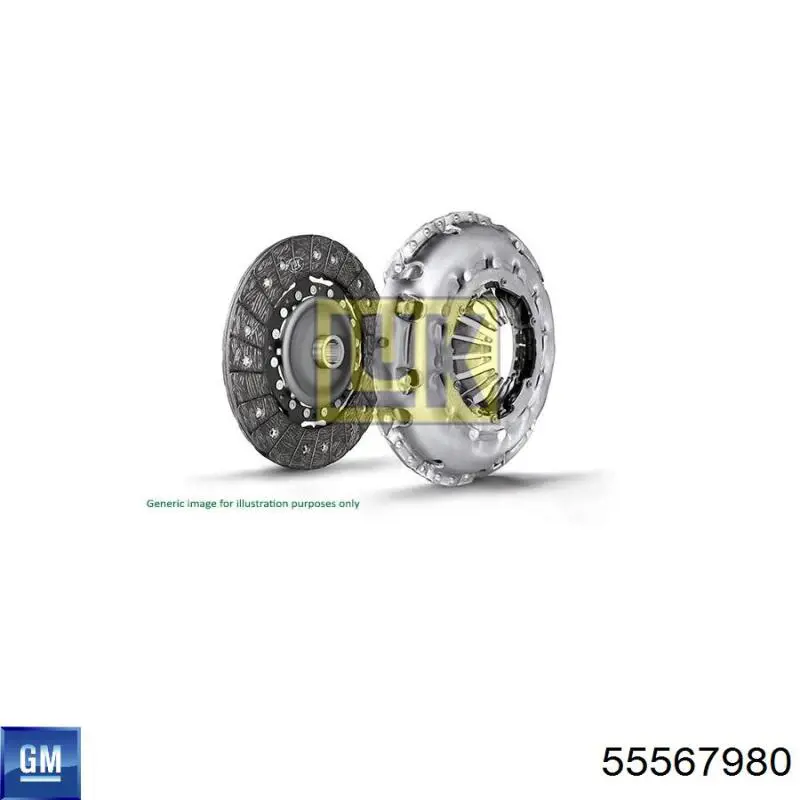 55567980 Opel диск сцепления