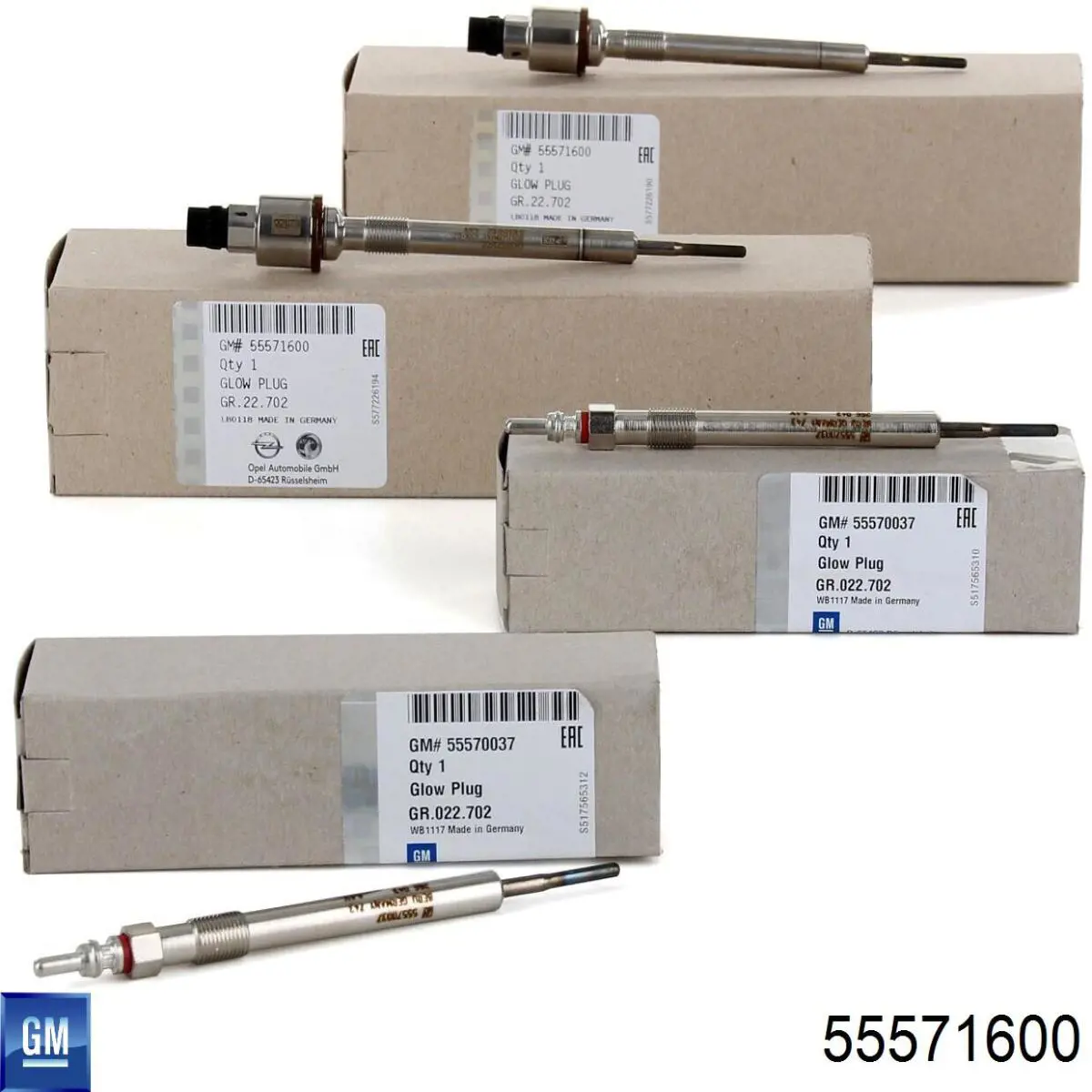 Свечи накала General Motors 55571600 цена, от 181.87 USD