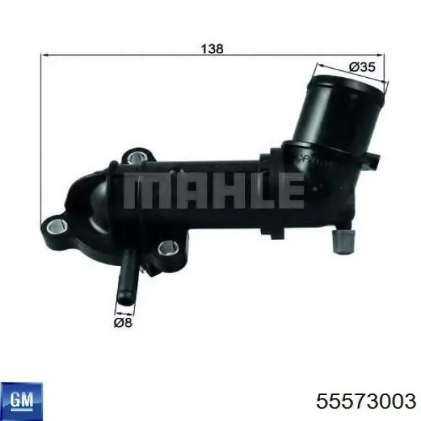 Купить 55573003 General Motors Корпус термостата