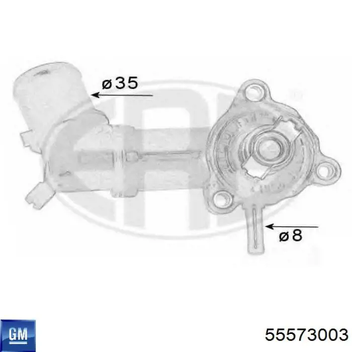 Кожух термостата General Motors 55573003 цена, от 41.17 USD