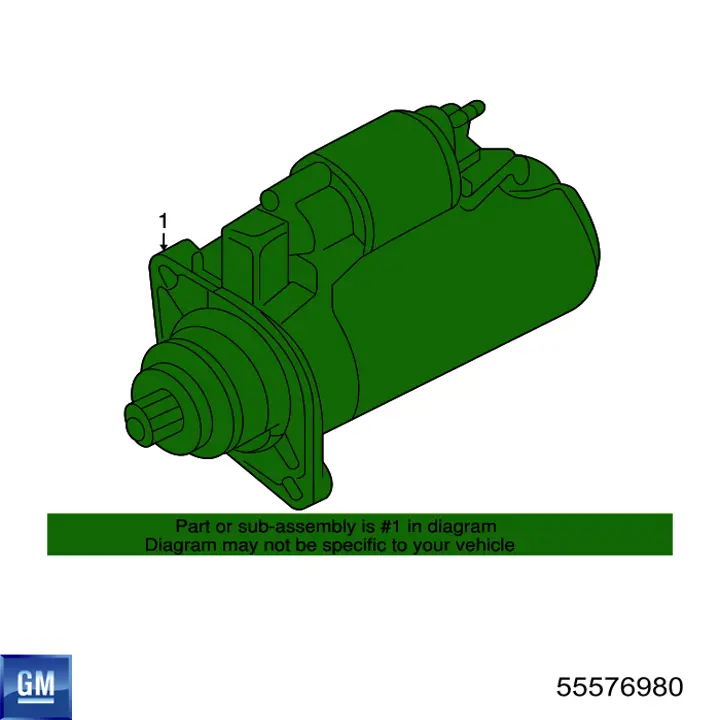 Купить 55576980 General Motors Стартер
