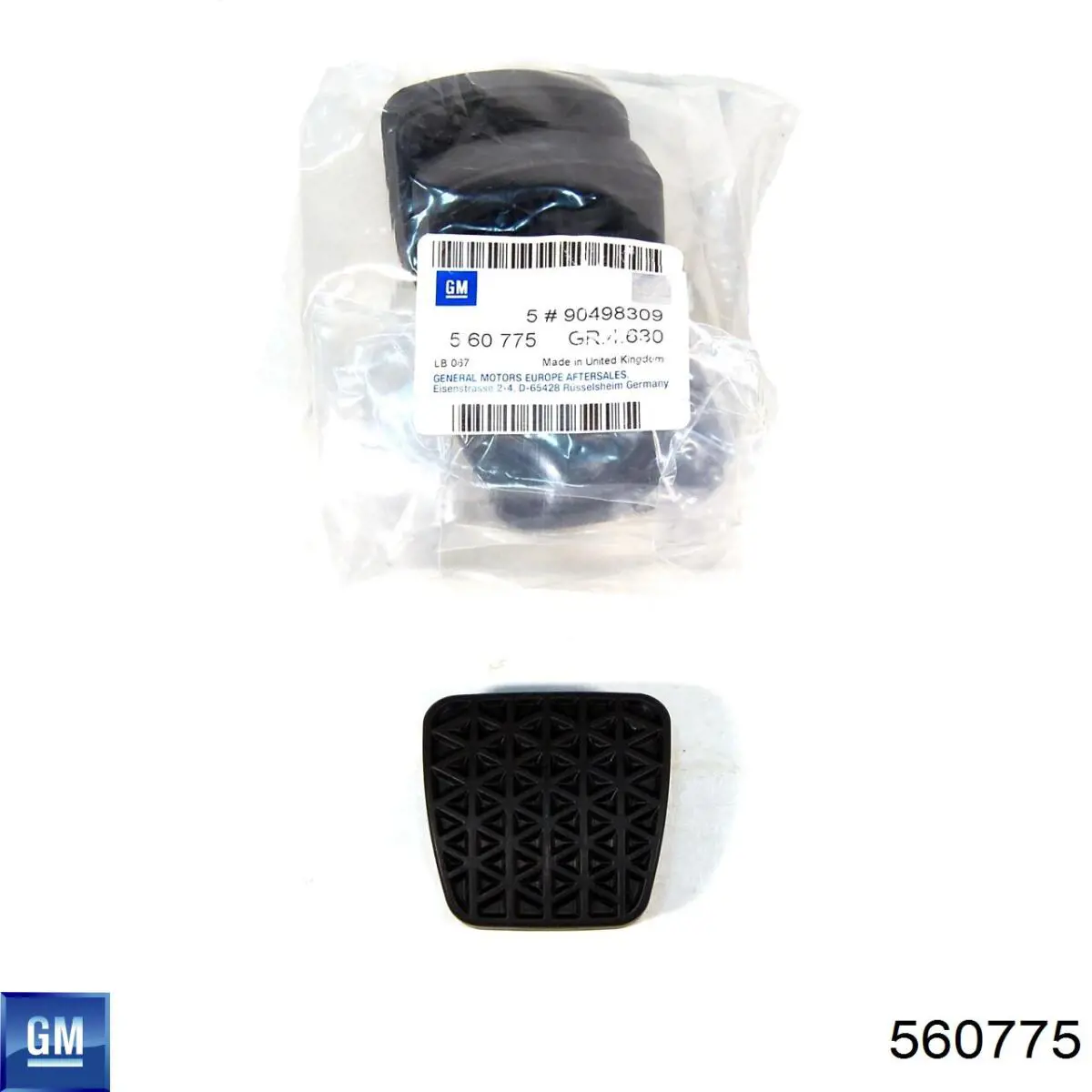 Накладка педали тормоза 0560775 Opel