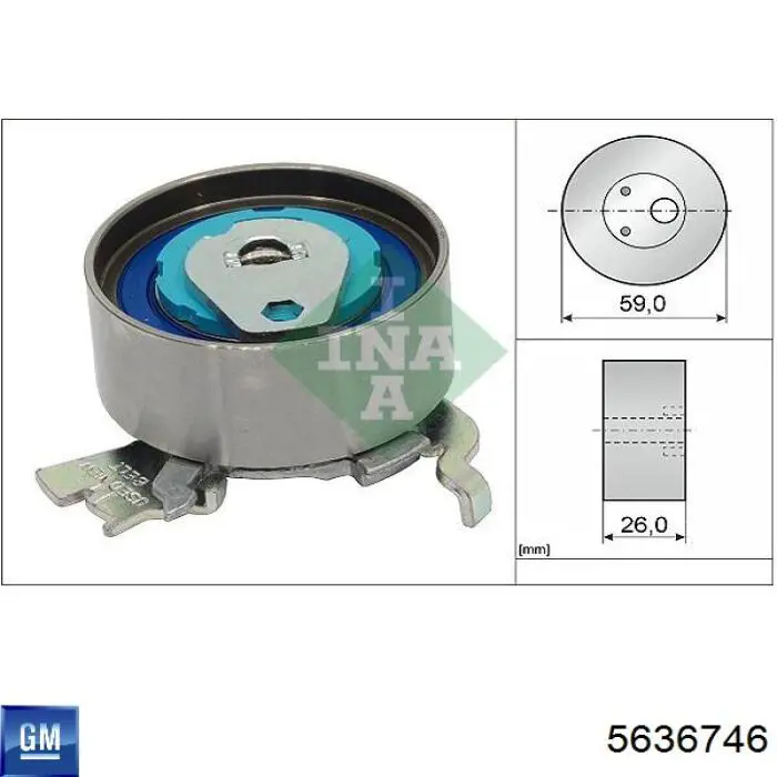 92065368 General Motors Ролик натяжителя ремня ГРМ