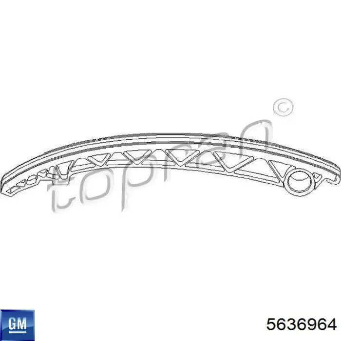 Успокоитель цепи ГРМ, левый 5636964 General Motors