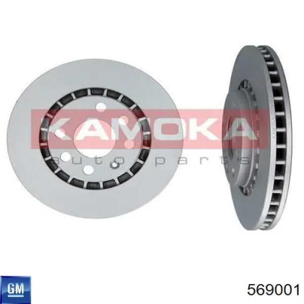 569001 General Motors диск тормозной передний