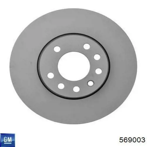Передние тормозные диски 569003 General Motors