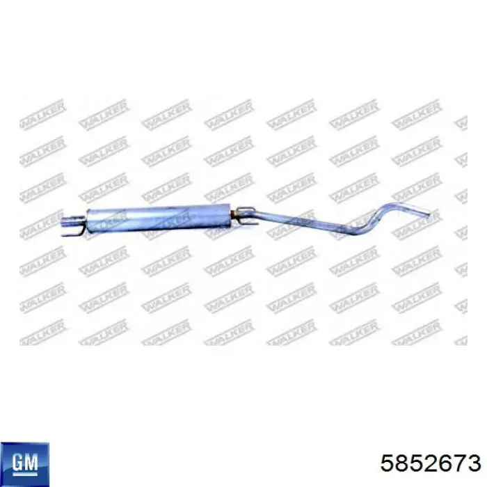 Глушитель, центральная часть General Motors 5852673 цена, от 53.40 USD
