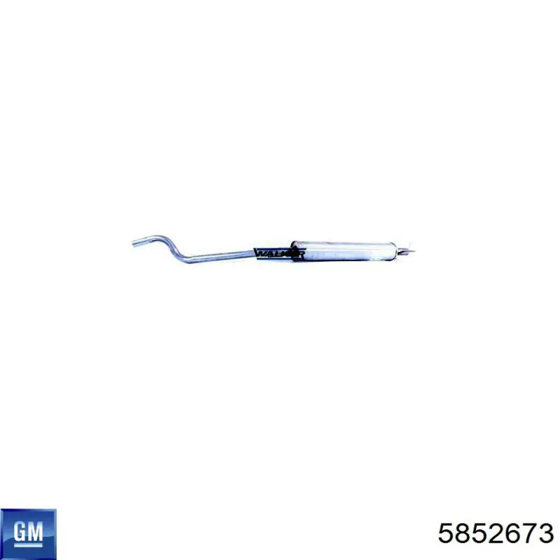 Глушитель, центральная часть Opel 5852302 цена, от 75.96 USD
