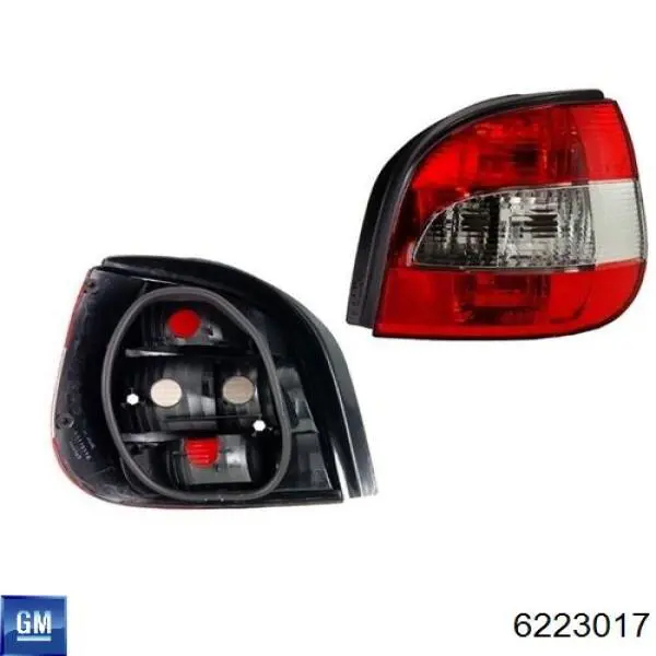 Задняя левая фара Opel 393203 цена, от 22.52 USD