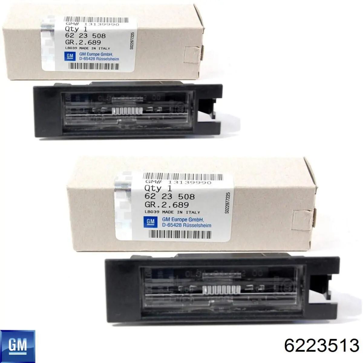 Фонарь подсветки заднего номера General Motors 6223513 цена, от 10.14 USD