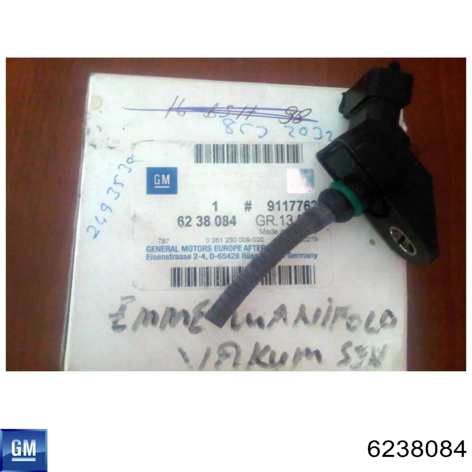 Датчик давления во впускном коллекторе, MAP 6238084 General Motors