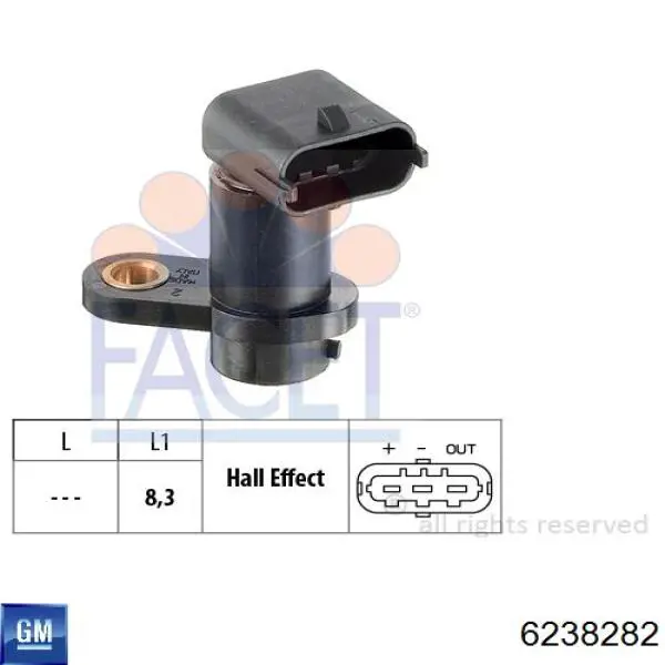 Датчик фаз General Motors 6238282 цена, от 24.58 USD