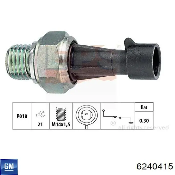 Манометры (указатель давления масла) General Motors 6240415 цена, от 3.80 USD