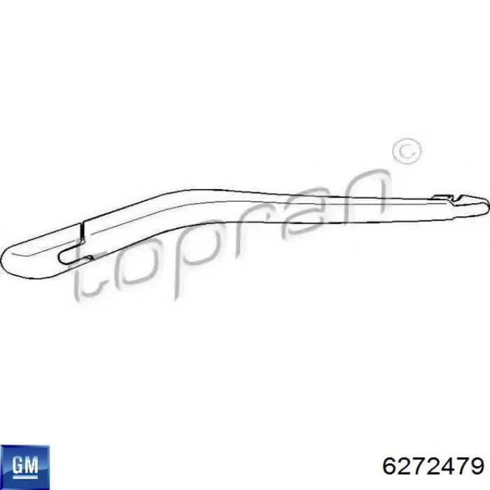6272479 General Motors Рычаг-поводок дворника заднего стекла