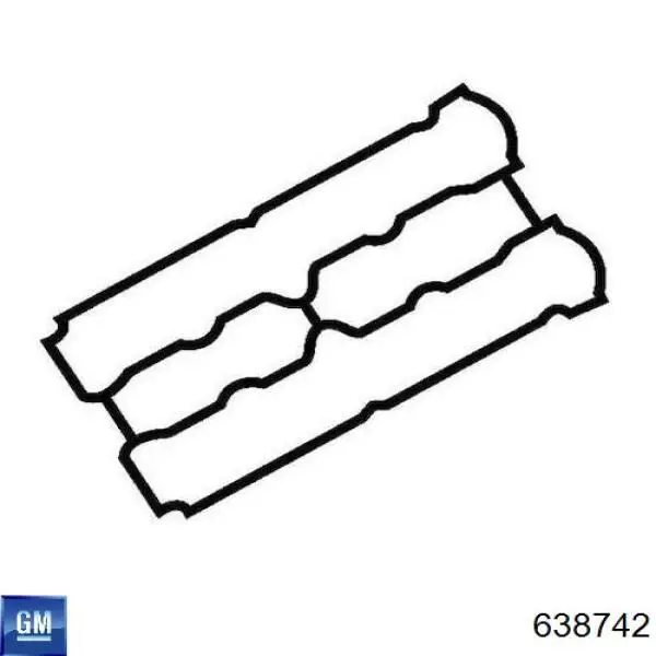 638742 General Motors Прокладка крышки клапана