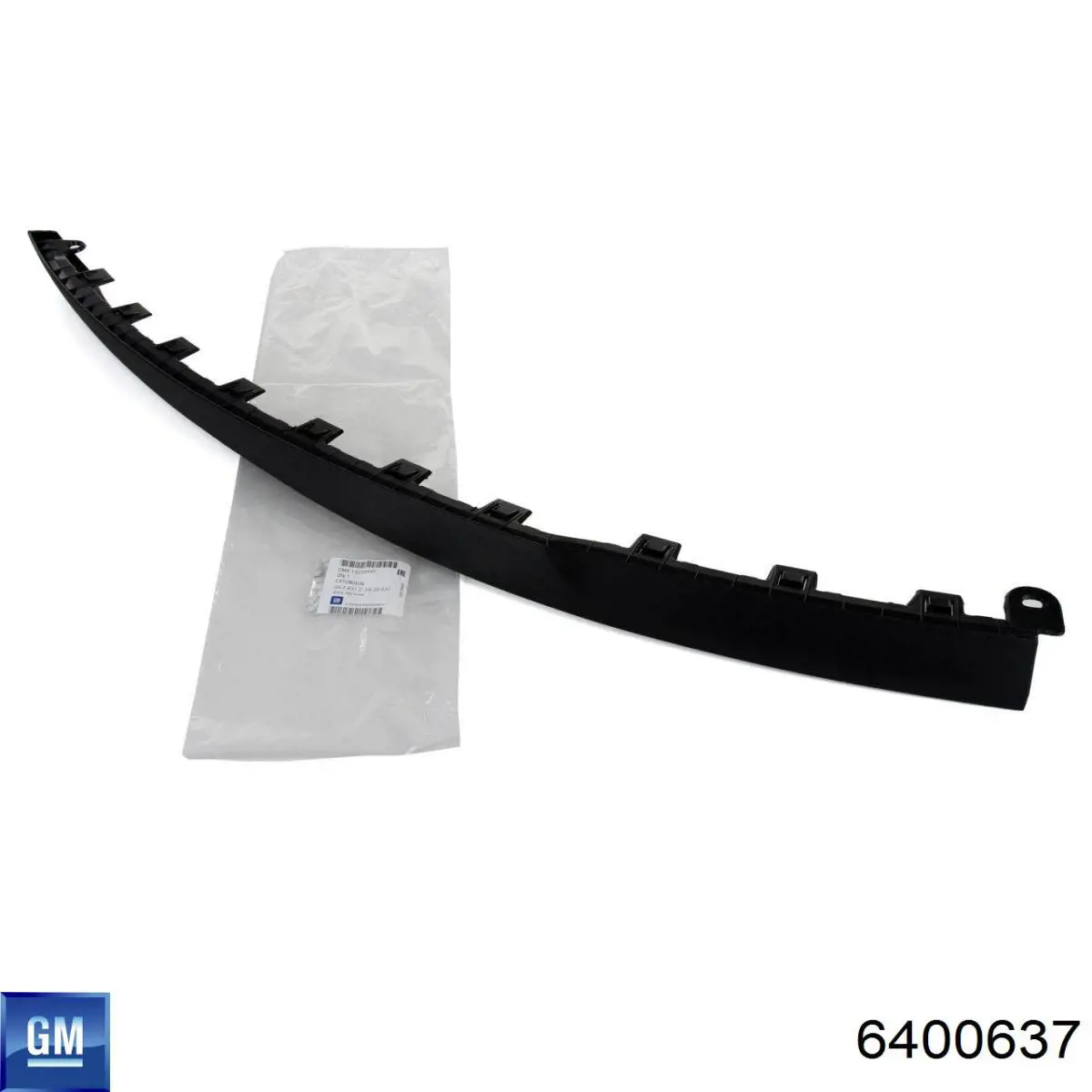Спойлер переднего бампера правый 6400637 General Motors