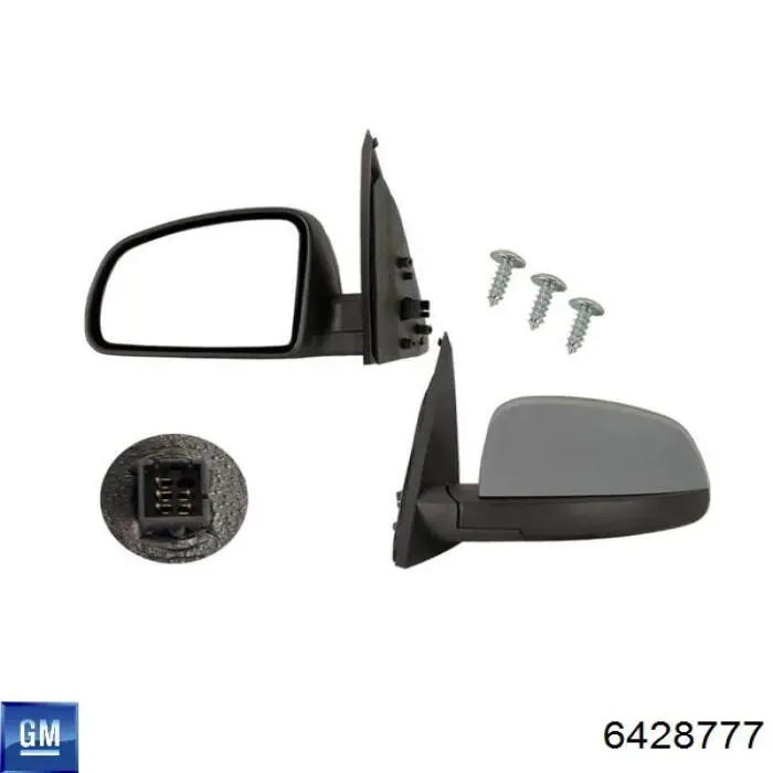 Зеркальный элемент водительского зеркала General Motors 6428777 цена, от 8.63 USD