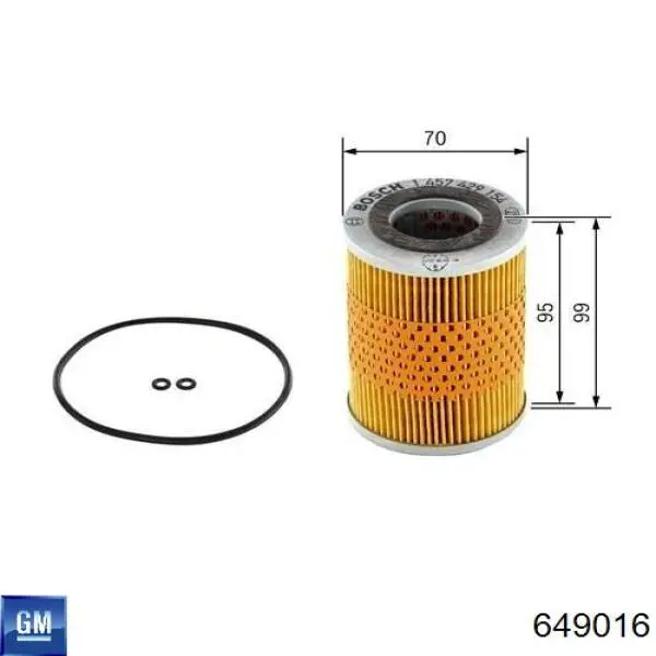 Фильтр очистки масла центробежный General Motors 649016 цена, от 6.02 USD