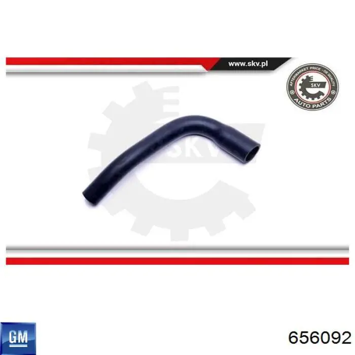 Патрубок вентиляции картерных газов 656092 General Motors