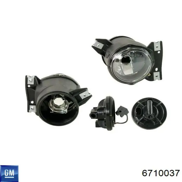 Левая противотуманная фара General Motors 6710037