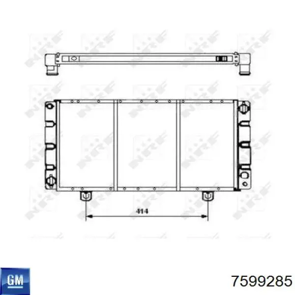 7599285 General Motors Радиатор основной